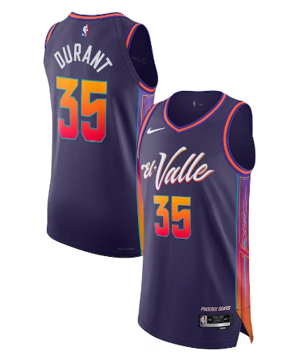 NBA Phoenix Suns Kevin Durant Jersey (One Piece)