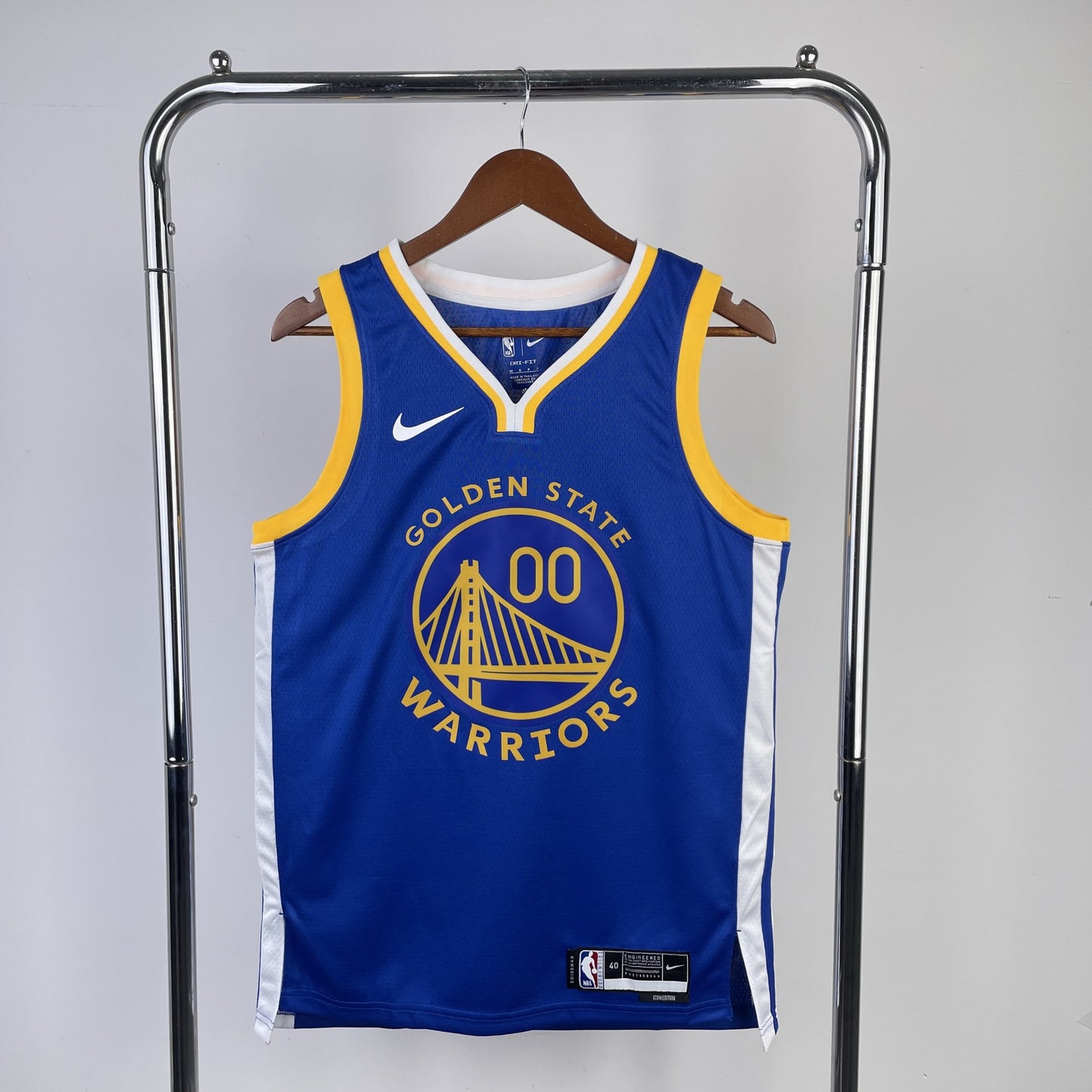 Warriors 23 Season Blue Jerseys: Curry, Thompson, Durant