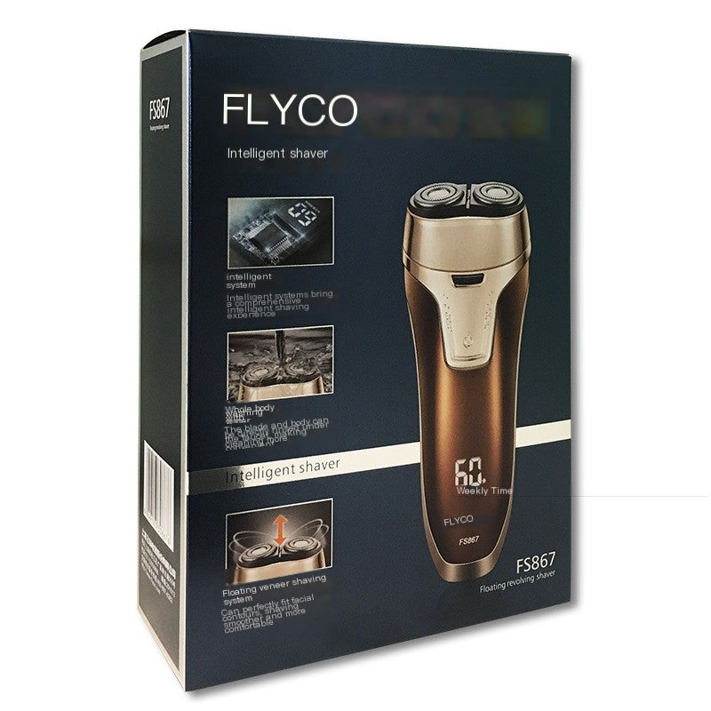 Rechargeable Electric Shaver with Smart Washable Design