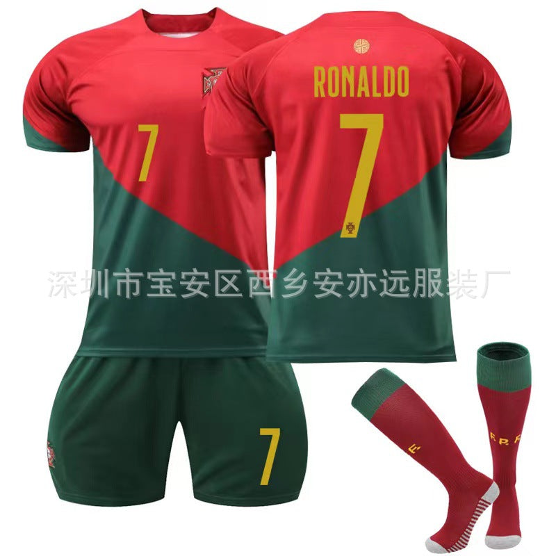 Wholesale Argentina Messi 10 & Ronaldo 7 Soccer Kit