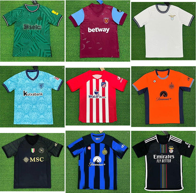 Football Jerseys for Manchester City, Arsenal, PSG, and More