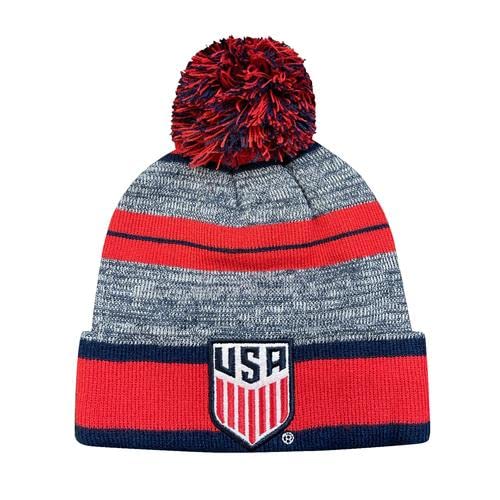 Icon Sports U.S. Soccer Federation Soccer Beanie – Logo Life Unisex Pom Beanie - PitchMade