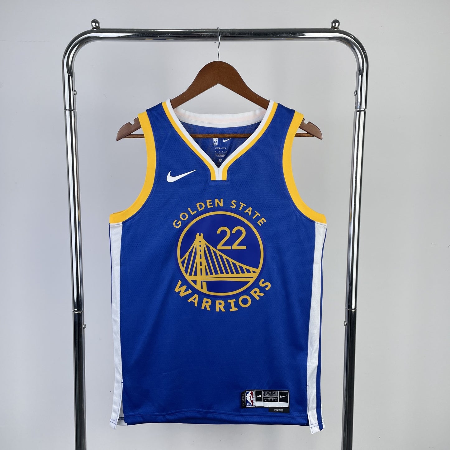 Warriors 23 Season Blue Jerseys: Curry, Thompson, Durant