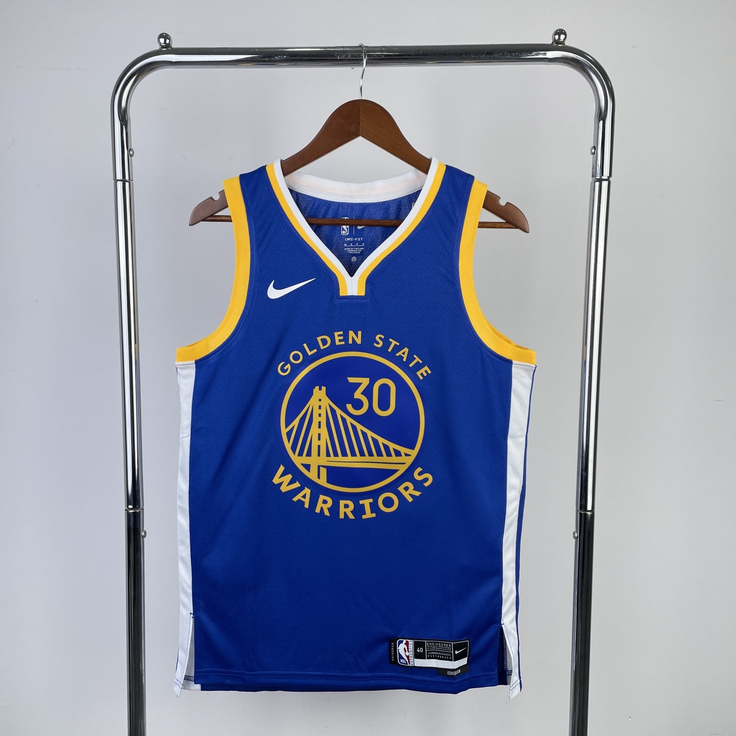 Warriors 23 Season Blue Jerseys: Curry, Thompson, Durant