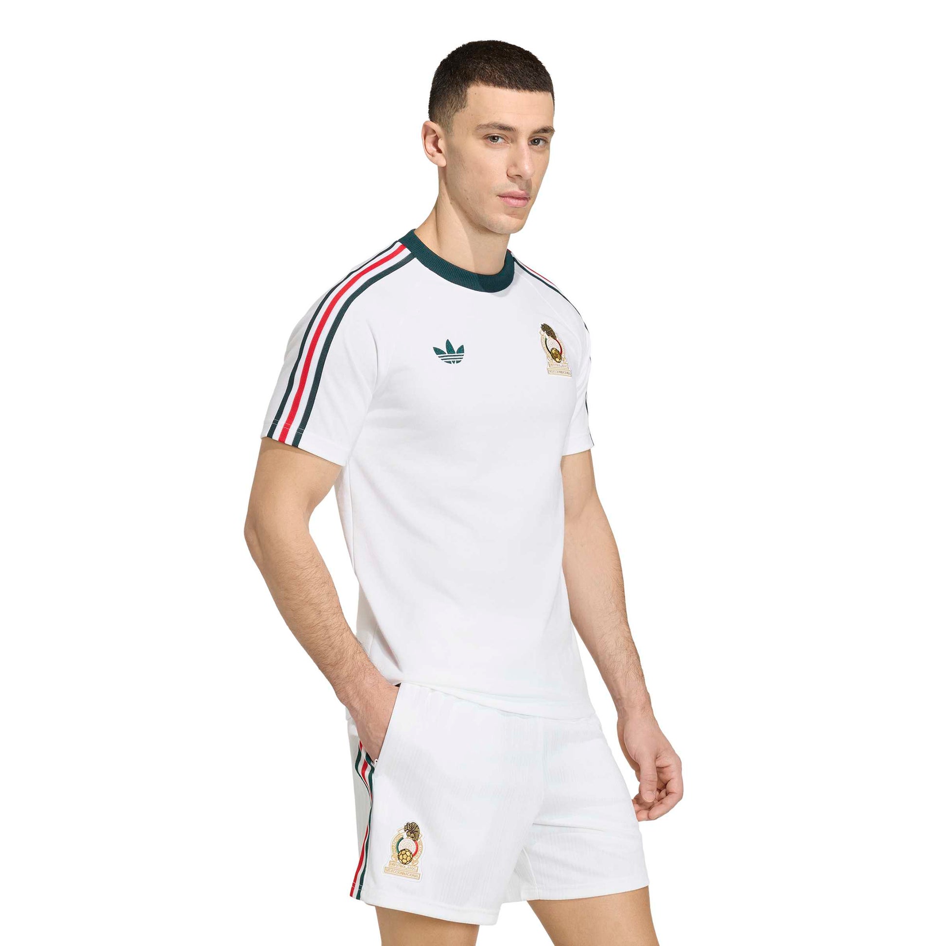 Adidas Mens Mexico Originals Tee - White - PitchMade
