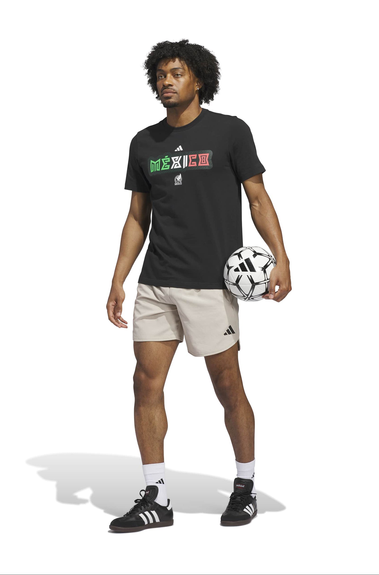 Adidas Mens World Cup 26 Mexico Tee - Black - PitchMade