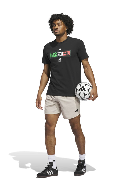 Adidas Mens World Cup 26 Mexico Tee - Black - PitchMade