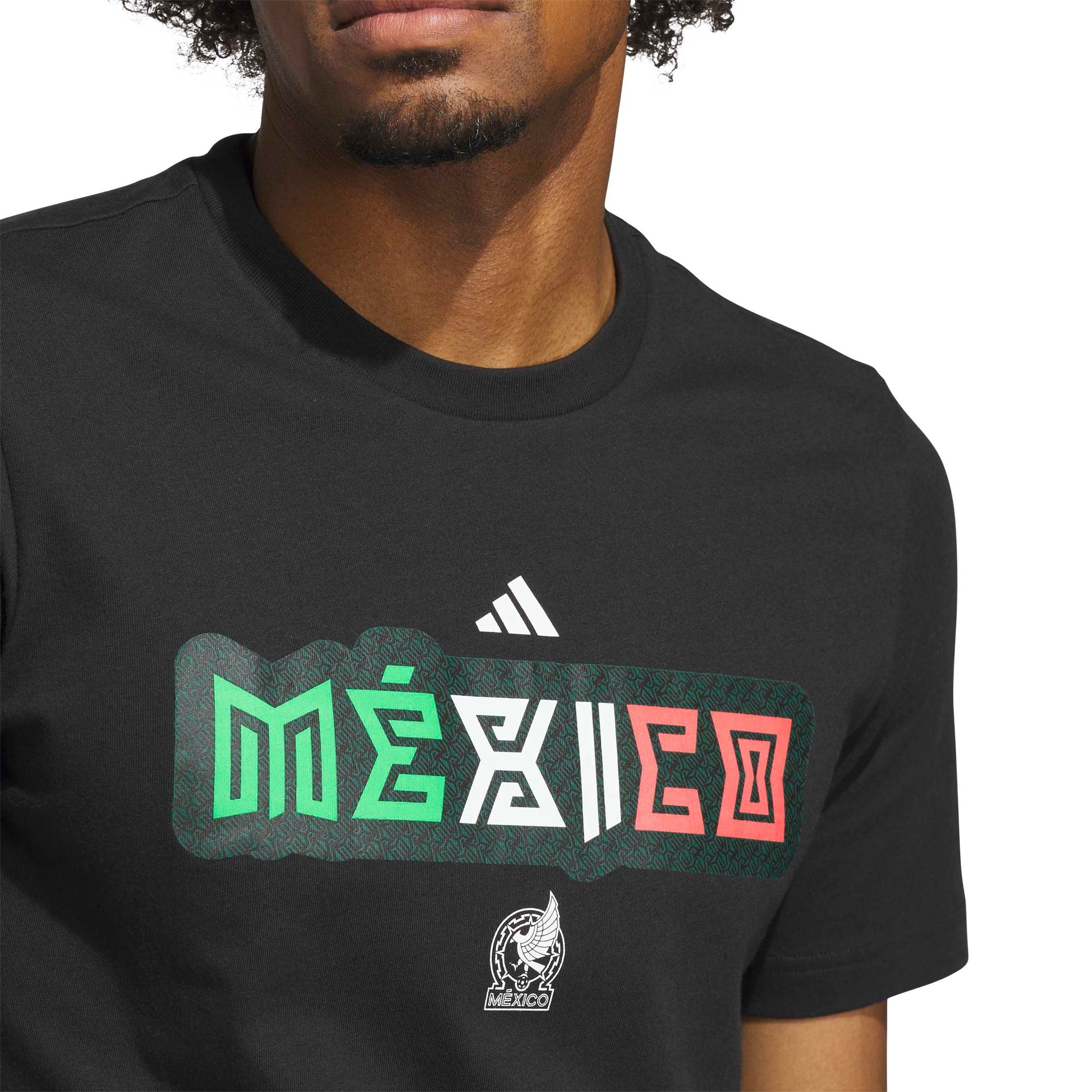 Adidas Mens World Cup 26 Mexico Tee - Black - PitchMade