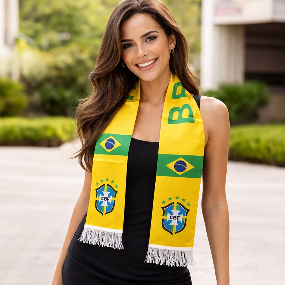Brazil National Team World Cup  Soccer Fan Scarf