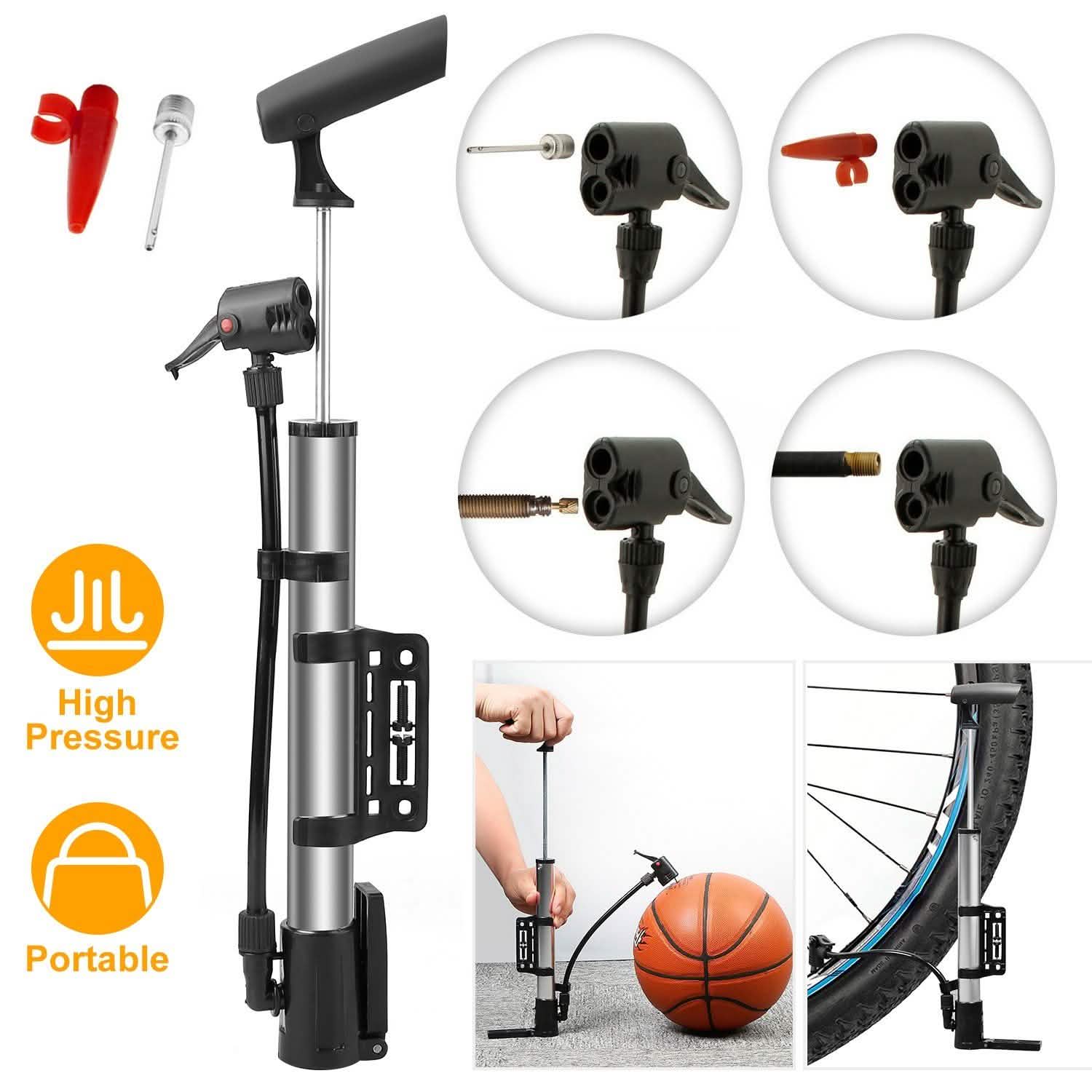 Mini Bike Pump Portable Bicycle Tire Inflator - PitchMade