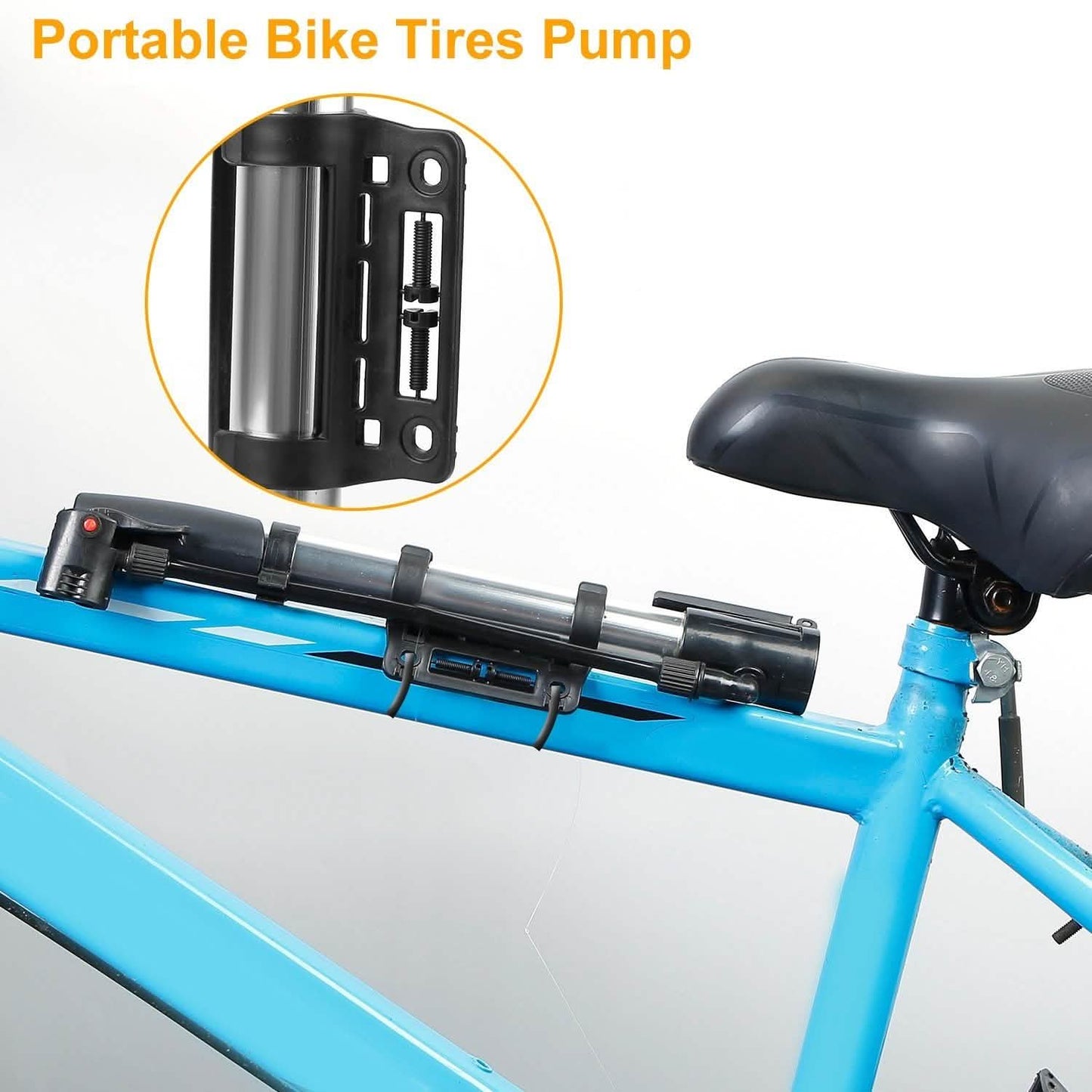 Mini Bike Pump Portable Bicycle Tire Inflator - PitchMade