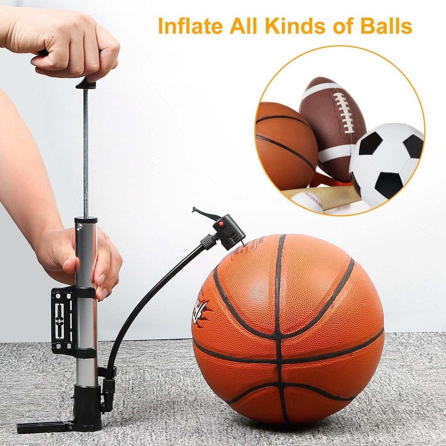 Mini Bike Pump Portable Bicycle Tire Inflator - PitchMade